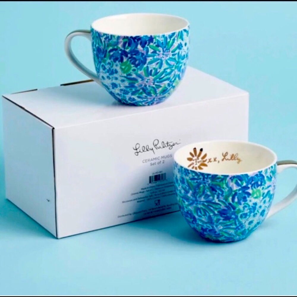 Lily Pulitzer Ceramic Mugs